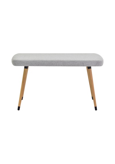 Vilinze Eames Ahşap Ayakteddy Mutfak Masası Bankı Açık Gri