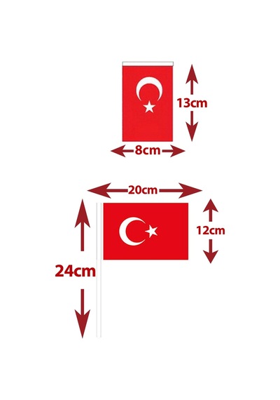 23 Nisan Süsleri Türk Bayrağı Balon Bayrak Flama Çubuklu Bayrak Paketi Ve Ev Kreş Okul Süsleme Seti