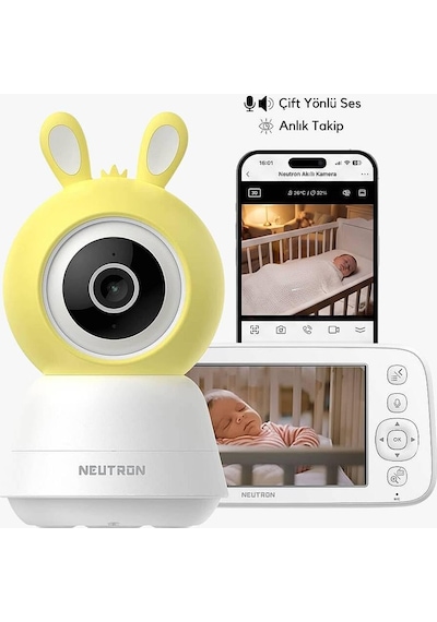 Ntl-bc-04wbm Monitörlü Bebek Kamerası, Ebeveyn Ekranlı Ve Ninni Özellikli Bebek Kamerası