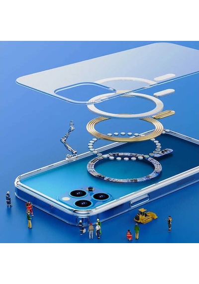 Apple Uyumlu iPhone 11 Pro Kılıf Zore Tacsafe Wireless Kılıf Renksiz