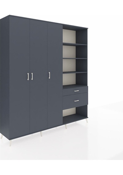 Hyperion Dolap 16 Raflı 2 Çekmeceli 3 Kapaklı 220x44x243 Antrasit-antrasit/antrasit Antrasıt/antrasıt - Antrasıt Hyperion Dolap 16 Raflı 2 Çekmeceli 3 Kapaklı 220x44x243 Antrasit-antrasit/antrasit Antrasıt/antrasıt - Antrasıt