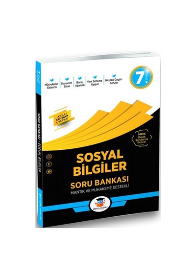 Kitaptercih-7. Sınıf Sosyal Bilgiler Soru Bankası Zeka Küpü Yayınları