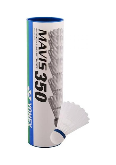 Yonex Mavis 350 6'lı Beyaz Badminton Topu