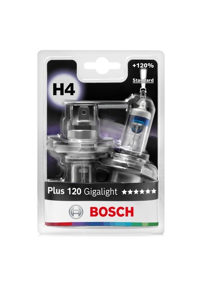 Bosch 12v H4 Ampulgigalight Plus 120 Yk 1987301425