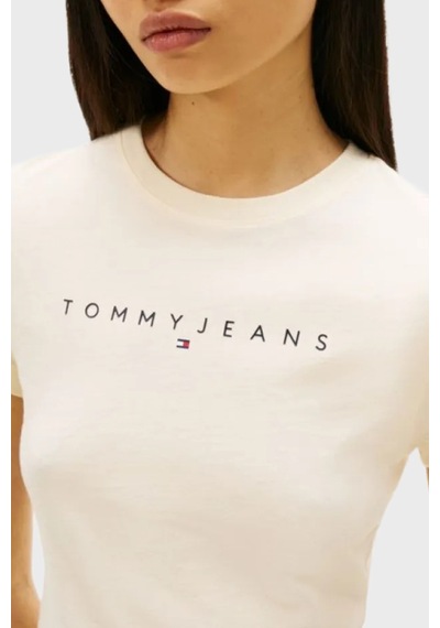 Tommy Jeans Bayan T Shirt Dw0dw18398 Aa7 Bej