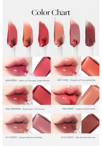Bbia Parlak Gloss Görünümlü Kalıcı Kore Tint Ruj Bbia Glow Lip Tint 06 Sand Breeze