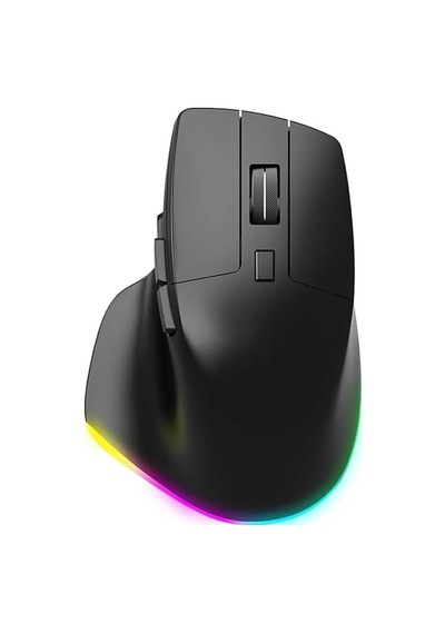 Kablosuz Mouse Bluetooth 5.0/4.0 + 2.4g Ergonomik Şarjlı Sessiz Rgb Mouse Modern Tasarım Işıklı Genel