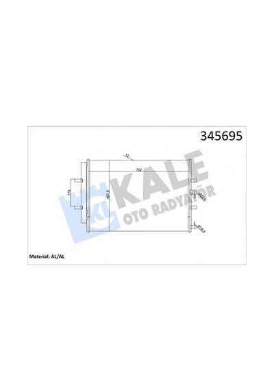 Klima - 493 - Radyatörü Ford Transıt V363 2014- Custom 2012- - Almparca - Kurutuculu
