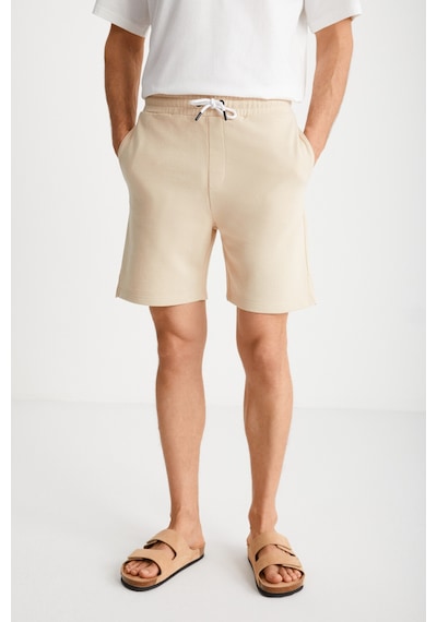 Grımelange Uncertaın Erkek Comfort Fit Bej Şort & Bermuda Bej