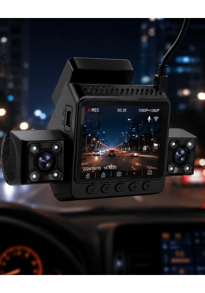 Araç İçi Güvenlik Kamerası 4 Lensli Full Hd Kayıt Destekli Sistem 26716434