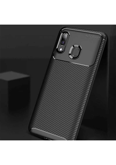 Samsung Uyumlu Galaxy A10s Kılıf Zore Negro Silikon Kapak Siyah