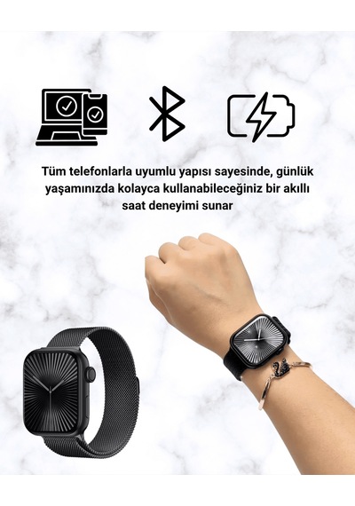 Akıllı - 47 - Saat Sq-16 Mini Series 10 Unisex Tasarım, Sağlık Ve - Csmo-tex - Spor Takibi
