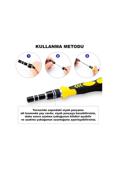 Hpy Pazar 115 Parça Hassas Tornavida Seti, Krom-vanadyum Çelik, Manyetik Uçlu, Telefon Pc Elektronik Tamir İçin