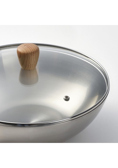 Ikea Vardagen Wok Tava 28 Cm Şeffaf - Siyah