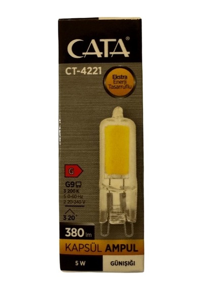 Ct-4221 3w 3200k Günışığı G9 Duylu Kapsül Ampul 10 Adet