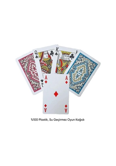Tinky Winky Iskambil Oyun Kağıdı Kartı - 2 Deste - Poker Kartı - Briç Kartı - Oyun Kartları - Poker
