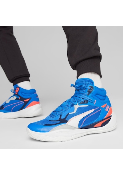 Puma Playmaker Pro Mid Erkek Basketbol Ayakkabı 37790208-saks Saks