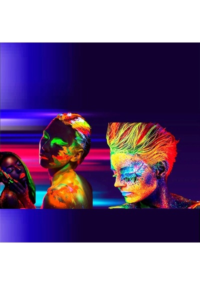 Vıp Glow In The Dark Under Uv Light 6 Adet Glow Neon Fosfor Boya Uv Mor Işıkta Parlayan Vücut Boyası Renkli