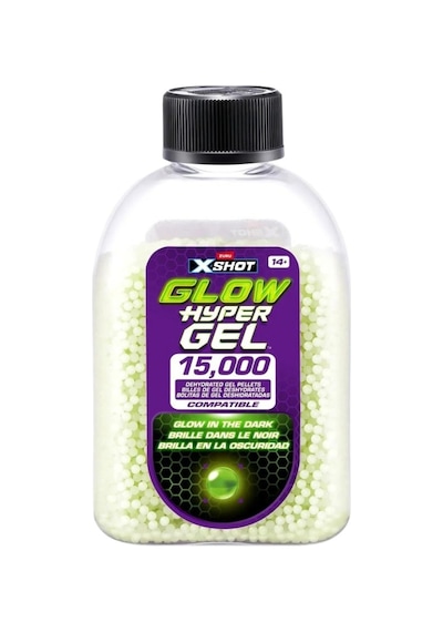 X Shot X-shot Hyper Gel Karanlıkta Parlayan Gellet Yedek Paket 15000 Adet Nerf, Oyuncak Tabanca Yeşil