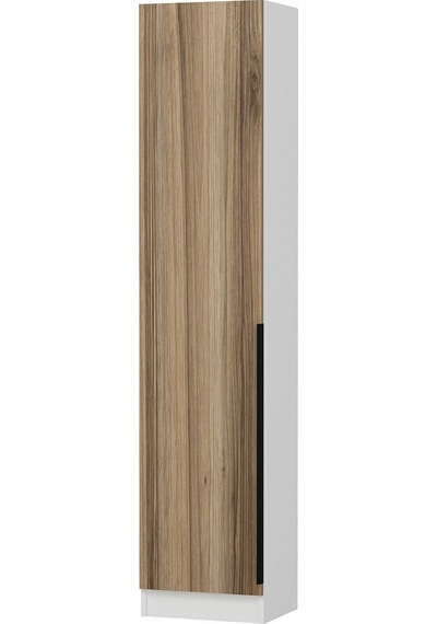 Minar Kale 210 Cm 1 Kapaklı 1b Raf Portmanto Beyaz Dore Plus
