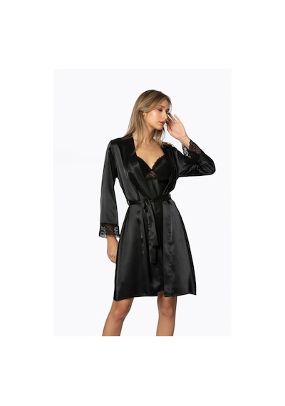 Pierre Cardin Saten Dantelli Gecelik Ve Sabahlık Takımı - 4285 001