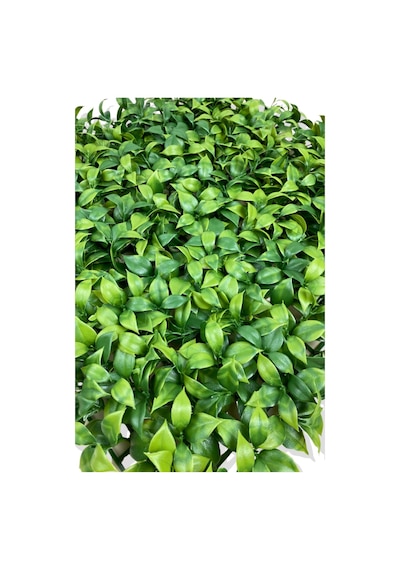 Cihan Çiçekçilik Yapay Açık Yeşil Limon Yaprağı Bitki Duvar Kaplama 50x50 Cm Beyaz- Yeşil