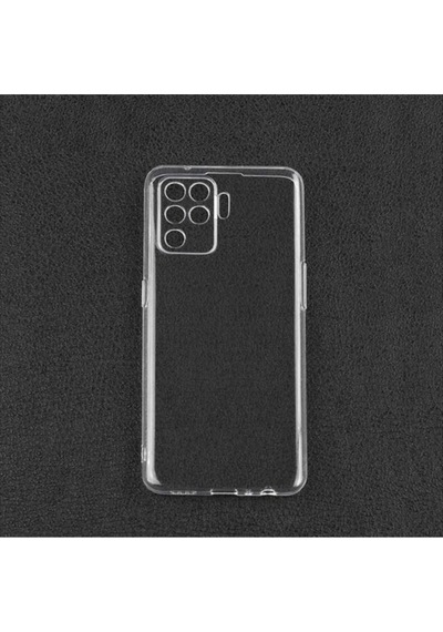 Oppo Reno 5 Lite Kılıf Zore Süper Silikon Kapak Renksiz