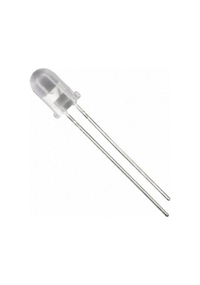 5mm Şeffaf Mantar Led Beyaz Işık Yüksek Parlaklık - 10 Adet Paket