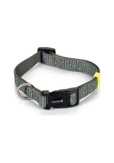 Hnrlıshp Beeztees Köpek Boyun Tasması, Koyu Gri, 35-50cm Çok Renkli