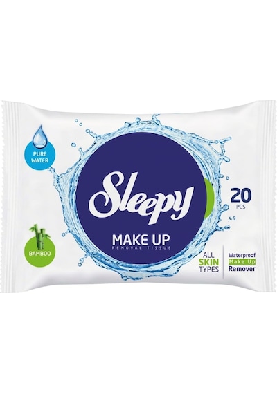 Sleepy Bamboo Make Up Makyaj Temizleme Mendili 3 x 20'li