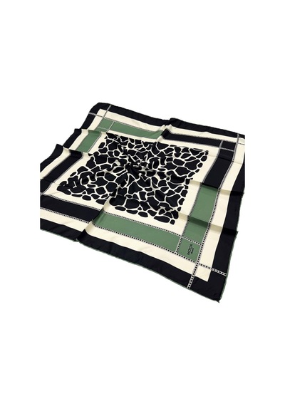 Moda Trend Twill Eşarp - 2135 - Yağ Yeşili - Yağ Yeşili