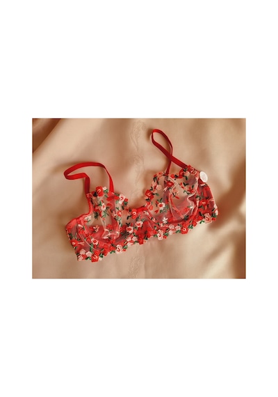 Demirsa Boutique Kırmızı Çiçek Desen Dantelli Bralet Takım Sütyen&tanga Kırmızı Çiçek Desen Demirsa Boutique Kırmızı Çiçek Desen Dantelli Bralet Takım Sütyen&tanga Kırmızı Çiçek Desen