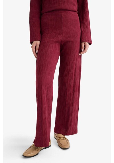 Defacto Wide Leg Geniş Paça Pantolon F6368ax25aubr115 Bordo
