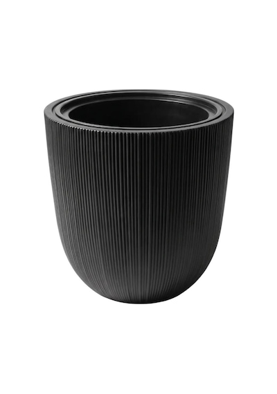 Omnipazar So-palm3 Palmiye Dekoratif Plastik Saksı İç Kovalı 30 Lt No: 3 Siyah