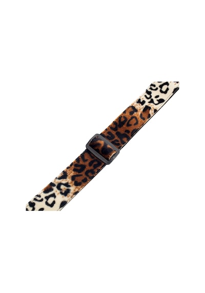 Levy's Leathers Hakiki Deri Uçlu 5 Cm Suni Kürk Leopar Baskılı Gitar Kayışı Mssf8-lyx