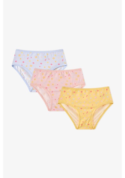 Penti Kız Çocuk Cool 3lü Slip Çok Renkli
