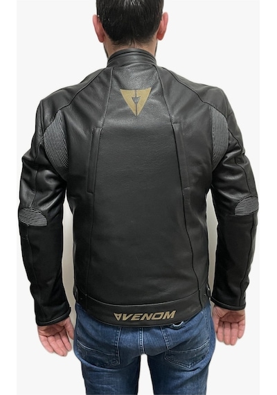Venom D2 Deri Ceket Racıng Siyah (547939182)