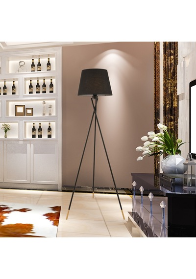 Papel Siyah Tripot Ayaklı Dekoratif Salon Lambader Diğer