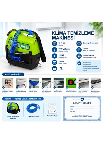 Ktm Atlantik Düşük Basınçlı Klima Temizleme Makinesi