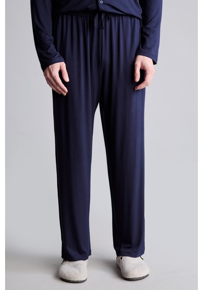 Defacto Regular Fit Düğmeli Uzun Kollu 2li Pijama Takımı I8197ax26aunv135 Lacivert-nv135