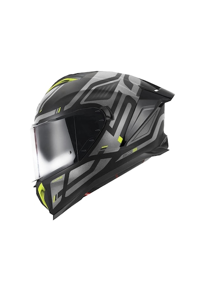Gıvı 50.3 Quasar Mat Siyah-tıtanıum-neon Sarı Kask Neon Sarı