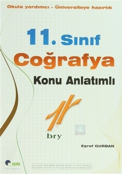 Birey 11. Sınıf Coğrafya Konu Anlatımlı Bry (Birey) Yayınları