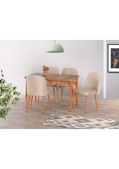 Antik Çam 75 130+30 Kelebek Açılabilir Masa Çam