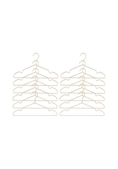 Ocean Home Textile 12'li Altın Renk Metal Giysi Askısı 22 x 41 x 0.4 cm