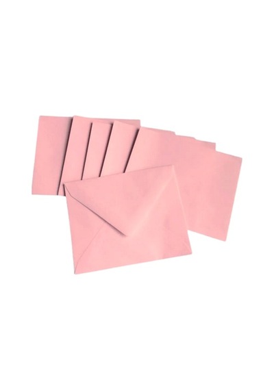 Küçük Zarf Kartvizit 7x9 Açık Pembe - 20 Adet
