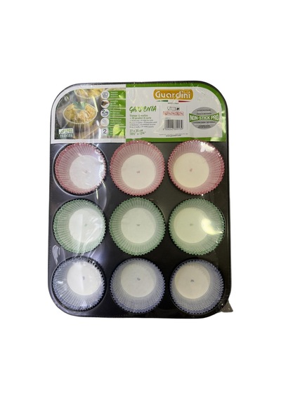 Guardini Gardenia Muffin Kalıbı 12li Siyah