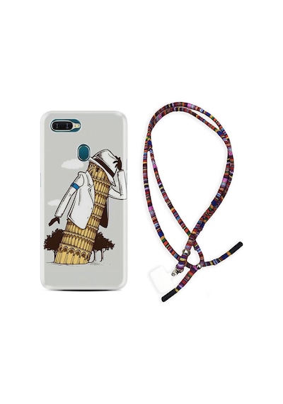 Oppo A5S Kılıf Rasta Boyun Askılı Black In The Woman 1367