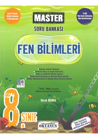 8 Sınıf Master Fen Bilimleri Soru Bankası Okyanus Yayınları