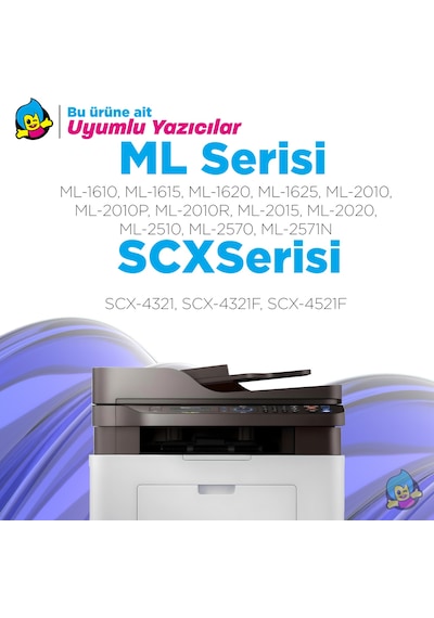 Samsung Mlt-d119s / Ml-1610 4'lü  Paket Uyumlu Toner /ml-2010 / Scx-4521f