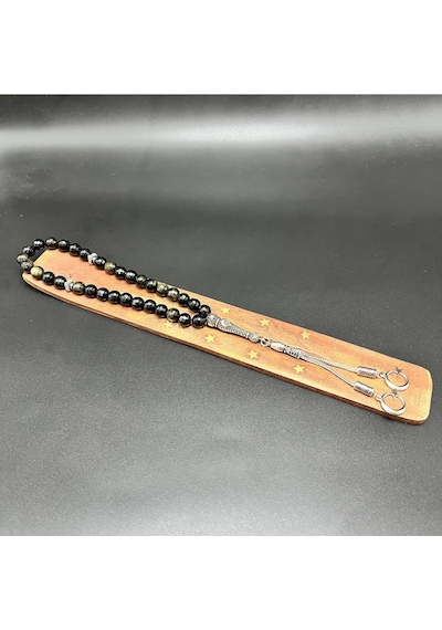 Yıldız Doğal Taş Golden Obsidyen 8mm 33lük Doğal Taş Tesbih
